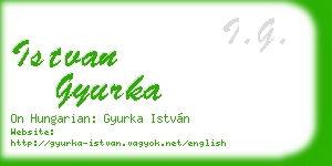 istvan gyurka business card