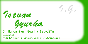 istvan gyurka business card